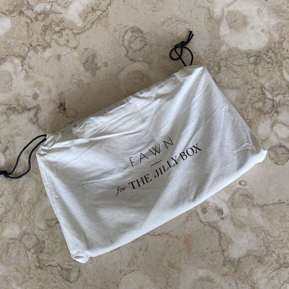 NWT Fawn Design for Jilly Box Vegan Leather Gold Metallic Fold Over Clutch Bag - Picture 10 of 11